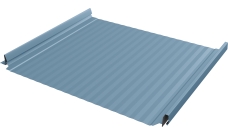 Кликфальц Pro Gofr Grand Line 0,45 Drap TX с пленкой на замках RAL 5024 пастельно-синий