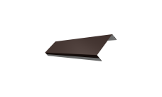 Ламель обратная 100 забора жалюзи Texas 0,45 Drap TX RAL 8017 шоколад