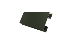 Планка H-образная Блок-Хаус новый Grand Line 0,5 Сатин матовый ТХ RAL 6020 хромовая зелень (2м)