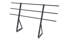 Ограждение кровельное на фальц Optima 1,2х2м RAL 7024