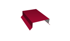 Парапетная крышка прямая 125мм 0,45 PE с пленкой RAL 3003 рубиново-красный (3м)