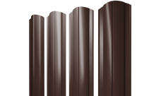 Штакетник Круглый фигурный 0,5 Satin RAL 8017 шоколад