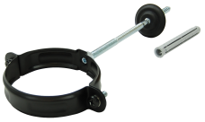 Хомут трубы GL PU Matt 90 мм RAL 9005 черный