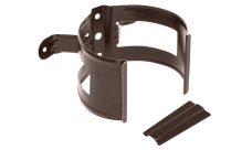 Кронштейн трубы на дерево Grand Line ПУ матовый 90мм RAL 8017 шоколад