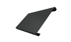 Ламель лицевая 200 забора жалюзи Texas Grand Line 0,5 Velur X RAL 7016 антрацитово-серый