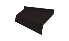 Ламель забора жалюзи Milan new gofr Grand Line 0,45 Drap-double TX RAL 9005 черный