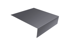 Планка лобовая/околооконная простая 190х50 Grand Line 0,45 Drap TX RAL 7004 сигнальный серый (2м)