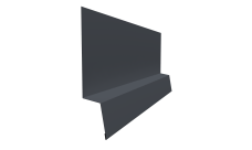 Планка начальная фальц 0,45 Drap RAL 7024 мокрый асфальт (2м)