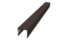 Стойка боковая крепежная для забора жалюзи Palermo 0,5 Rooftop Бархат RR 32 темно-коричневый (2,5м)