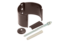 Кронштейн трубы на кирпич GL PU Matt 90 мм RAL 8017 шоколад