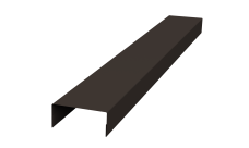 Ламель лицевая стартовая/финишная забора жалюзи Texas 55мм для калиток и ворот (с заполнением ламелями 125) Grand Line 0,5 Atlas X RR 32 темно-коричневый