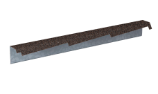Планка фронтонная резная правая Gerard 1,2м (сталь), цвет 241