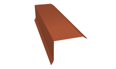 Планка торцевая 80х100 0,5 Velur X RAL 8004 терракота (2м)