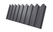 Профнастил С20A фигурный Grand Line 0,45 Drap TX RAL 7004 сигнальный серый