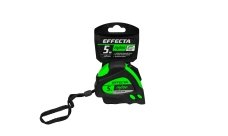 Рулетка Effecta Nylon 5м с магнитом, 2 фиксатора (580525)