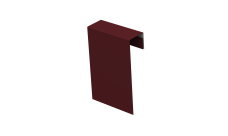 Соединительный профиль фибросайдинга 0,5 Satin с пленкой RAL 3005 красное вино (2м)