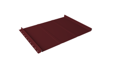 Кликфальц Line Grand Line 0,5 Satin с пленкой на замках RAL 3005 красное виноо