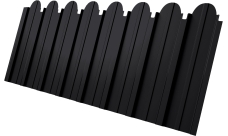 Профнастил C10A фигурный Grand Line 0,5 PurPro Matt 275 RAL 9005 черный
