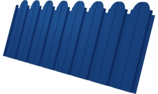 Профнастил C10B фигурный Grand Line 0,4 PE RAL 5005 сигнальный синий