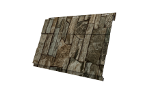 Софит металлический Вертикаль 0,2 prof Grand Line 0,45 Print Elite с пленкой Fine Stone TwinColor