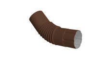 Колено круглое Ø90 Vortex Mix PE RAL 8017 шоколад