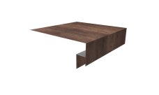 Планка околооконная сложная Блок-Хаус новый 250х50х27 Grand Line 0,45 Принт Премиум Миндальное дерево Фреш (3м)