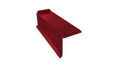 Планка торцевая сегментная 30мм Grand Line Левая 0,45 PE с пленкой RAL 3003 рубиново-красный