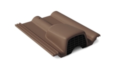 Вентиляционная черепица Braas Франкфуртская темно-коричневый