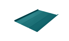 Фальц двойной стоячий Line Grand Line 0,45 PE с пленкой на замках RAL 5021 водная синь