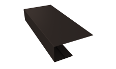 J-Профиль 18мм Grand Line 0,5 Atlas X с пленкой RR 32 темно-коричневый (3м)