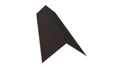 Планка конька плоского 145х145 0,45 Drap TX RR 32 темно-коричневый (2м)