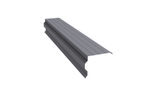 Планка торцевая фигурная 90х110 0,4 PE с пленкой RAL 7004 сигнальный серый (3м)