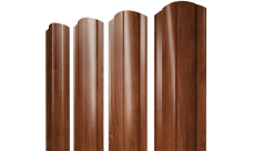 Штакетник Круглый фигурный Grand Line 0,45 Принт Элит Рябина TwinColor