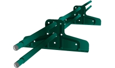 Снегозадержатель Стандарт Т4 d 25 RAL 6005 (1м)