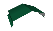 Парапетная крышка угольная 250мм 0,45 Drap RAL 6005 зеленый мох (2м)