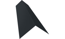 Планка конька плоского 145х145 Grand Line 0,45 Drap TX RAL 7016 антрацитово-серый (2м)