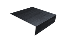 Планка лобовая/околооконная простая 190х50 0,45 Print Premium Grey Wood TwinColor (3м)