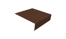 Планка околооконная простая 200х50 0,5 Velur X RAL 8017 шоколад (3м)