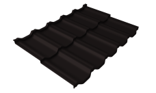 Профиль волновой "Квинта Уно" ("Kvinta Uno") 0,45 Drap TX RAL 9005 черный
