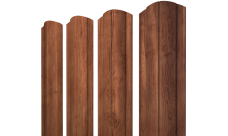 Штакетник Круглый фигурный Grand Line 0,45 Принт Премиум Рябина Фреш TwinColor