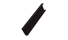 Декоративная накладка на столб универсальная 60х60 для забора жалюзи Grand Line 0,5 Velur X RR 32 темно-коричневый (2м)