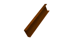 Декоративная накладка на столб универсальная 80х80 для забора жалюзи 0,45 Print-double Premium Golden Wood Intense F (3м)