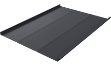 Фальц двойной стоячий Line Grand Line 0,5 PurPro матовый с пленкой на замках RAL 7024 мокрый асфальт