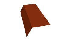 Планка карнизная 120х80 0,45 PE с пленкой RAL 3009 оксидно-красный (2м)