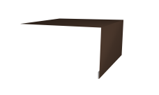 Планка околооконная простая 250х50 Grand Line 0,5 PurLite Matt RAL 8017 шоколад (2м)