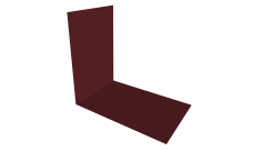 Планка снегозадержания усиливающая 0,45 Drap TX RAL 3005 красное вино (2м)