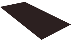 Плоский лист Grand Line 0,45 PE с пленкой RAL 9005 черный