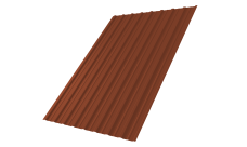 Профнастил С10A Grand Line 0,5 Satin Matt RAL 8004 терракота