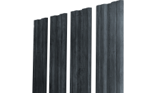 Штакетник Твин XL с прямым резом Grand Line 0,45 Принт Премиум Grey Wood ТвинColor