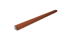 Труба гофрированная Vortex Lite 76х102х3000мм PE RAL 8004 терракота